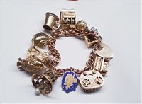 Bracelet Soprana Gioielleria Femme in Or rosé CHARMS 9KT MAGLIA 14 KT - CHARMS 9KT MAGLIA 14 KT